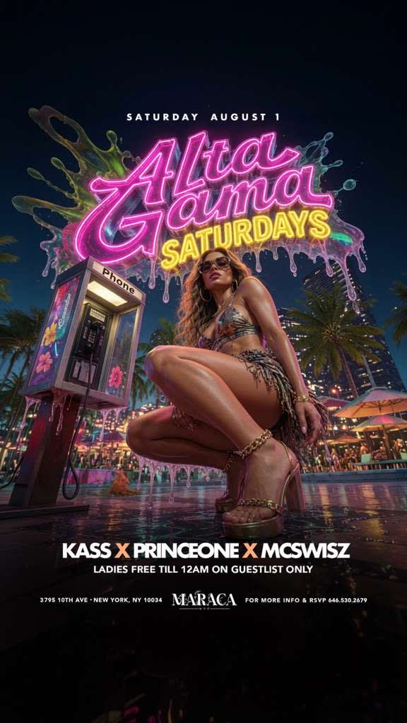 Event - Alta Gama Saturdays At Maraca NYC - New York, New York - August 1, 2026 | concert tickets