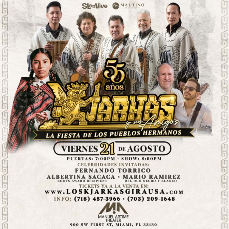 Event - LOS KJARKAS 55 Años | Miami - Miami, FL - vie, 21 de agosto de 2026} | concert tickets