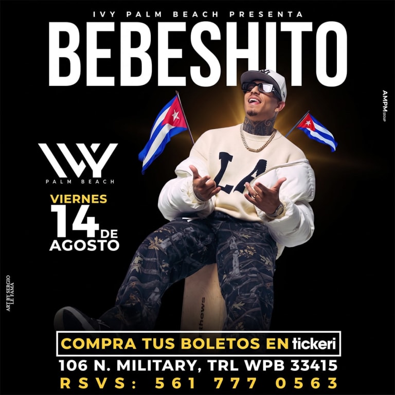 Event - BEBESHITO en IVY PALM BEACH! - West Palm Beach, FL - Fri, August 14, 2026} | concert tickets