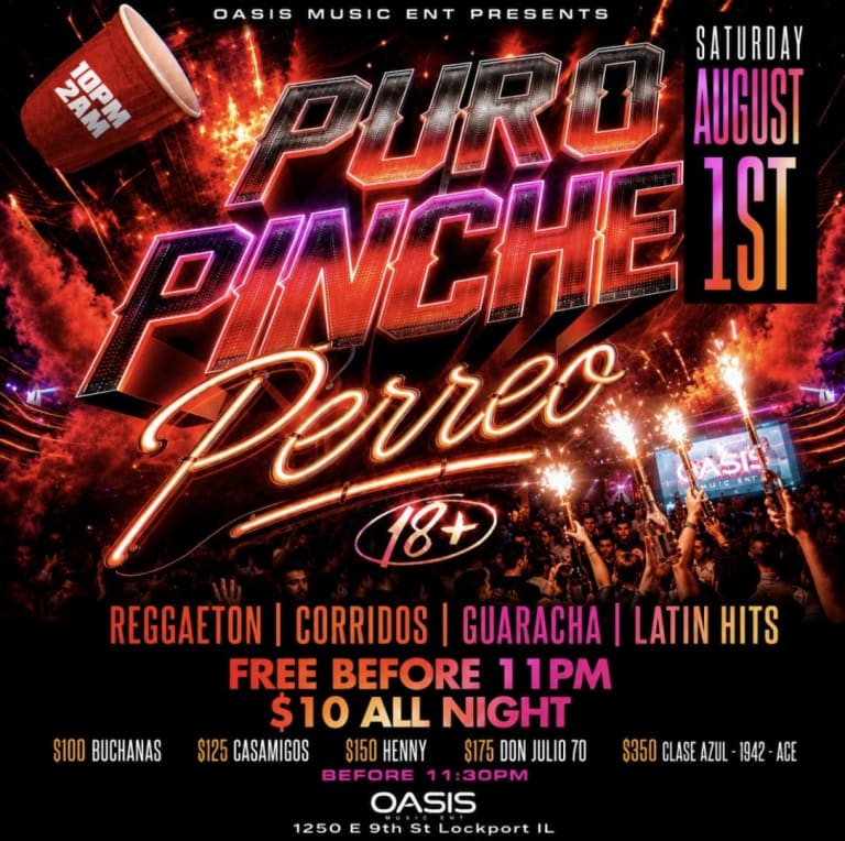 Event - PURO PINCHE PERREP LATIN SATURDAYS - Lockport, Illinois - August 1, 2026 | concert tickets
