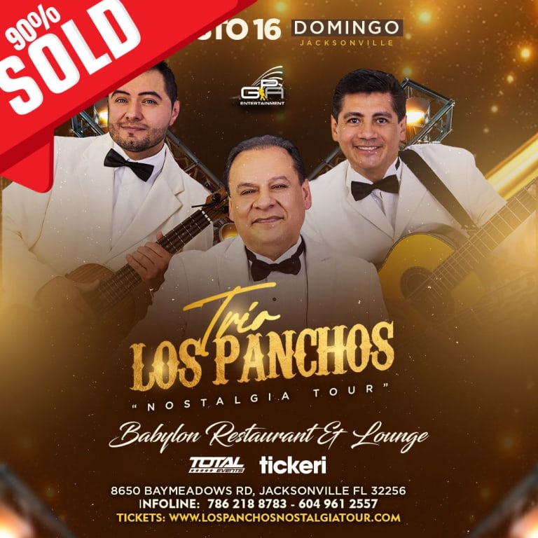 Event - Trio Los Panchos Nostalgia Tour en vivo Jacksonville - Jacksonville, Florida - August 16, 2026 | concert tickets