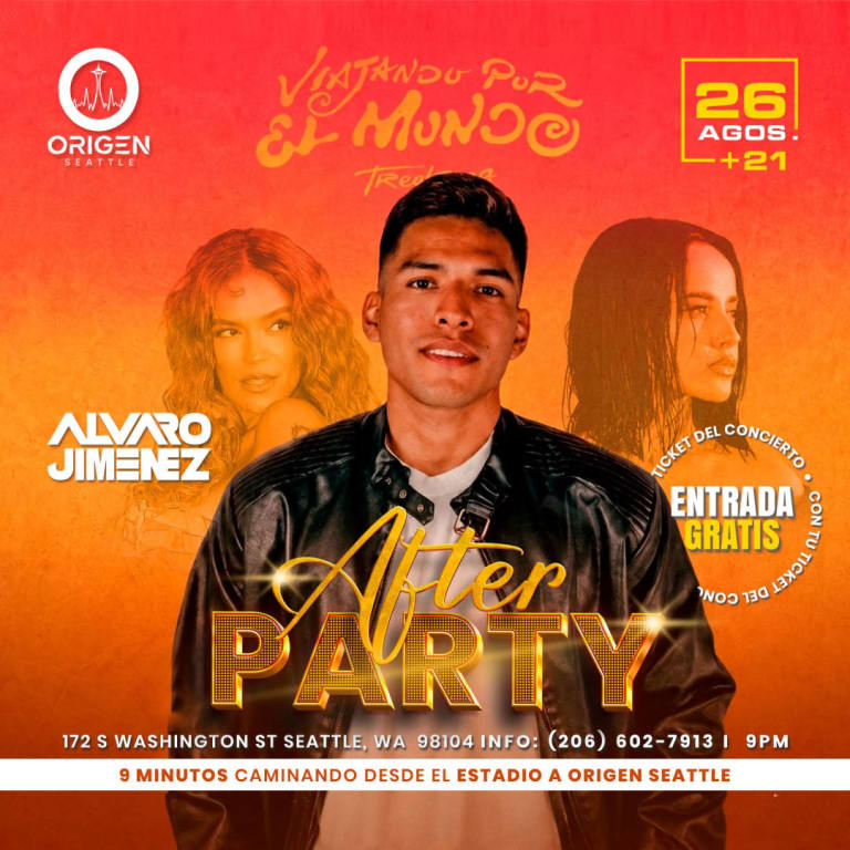 Event - Viajando por el Mundo Tour After Party con Alvaro Jimenez - Seattle, Washington - August 26, 2026 | concert tickets
