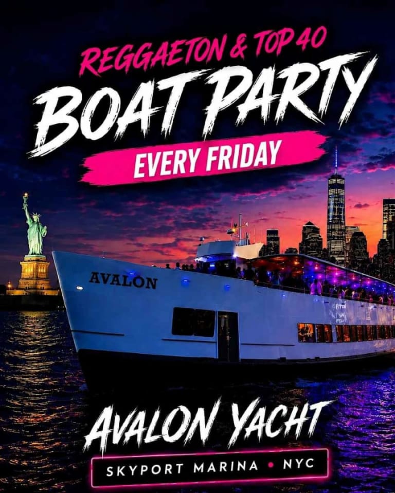 Event - Reggaeton Boat Party NYC | Avalon Yacht at Skyport Marina – Aug 7 - New York, New York - August 7, 2026 | concert tickets