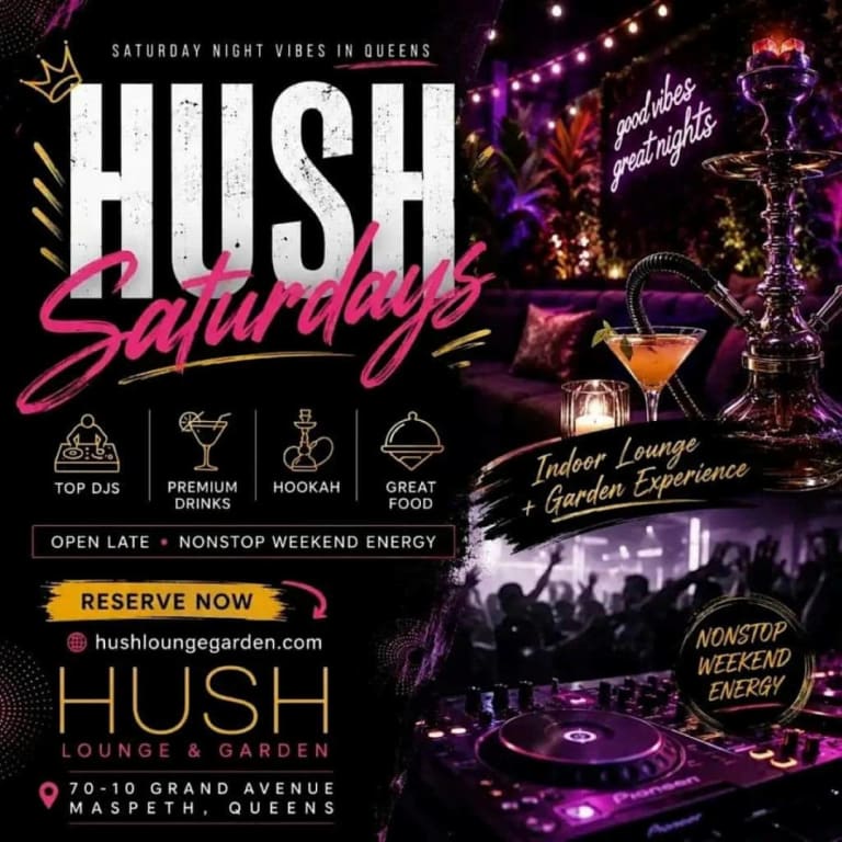 Event - Hush Saturdays at Hush Lounge Garden Queens - Queens, New York - August 8, 2026 | concert tickets