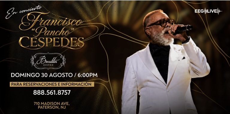 Event - Francisco " Pancho " Cespedes en concierto / Invitado Especial Krisspy - Paterson, New Jersey - August 30, 2026 | concert tickets