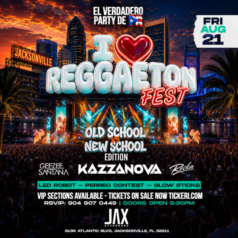 Event - ❤️ I LOVE REGGAETON FEST • JACKSONVILLE - Jacksonville, Florida - August 21, 2026 | concert tickets