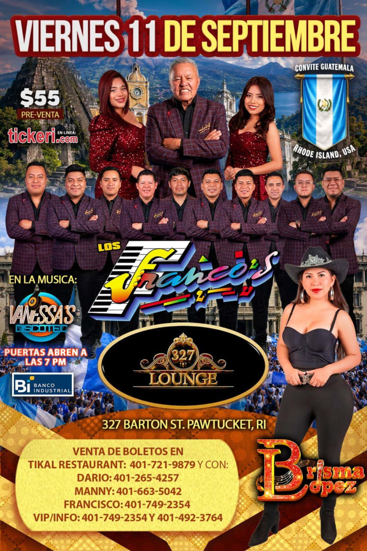 Event - Los Franco’s en vivo - Pawtacket, Rhode Island - September 11, 2026 | concert tickets
