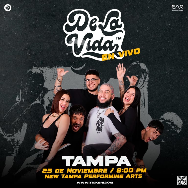 Event - DE LA VIDA PODCAST en TAMPA - Tampa, FL - mié, 25 de noviembre de 2026} | concert tickets