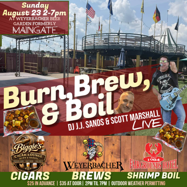 Event - Burn, Brew, & Boil at Weyerbacher Beer Garden - Allentown, PA - dom, 23 de agosto de 2026} | concert tickets