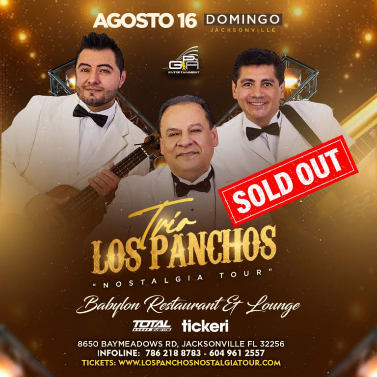 Event - Trio Los Panchos Nostalgia Tour en vivo Jacksonville - Jacksonville, Florida - August 16, 2026 | concert tickets