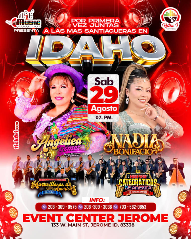 Event - ANGELICA GOMEZ y NADIA BONIFACIO en IDAHO  - Jerome, Idaho - August 29, 2026 | concert tickets