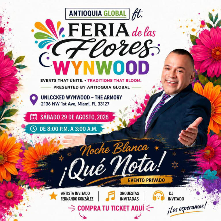 Event - Concierto: Feria De Las Flores Que Nota - Miami, Florida - August 29, 2026 | concert tickets