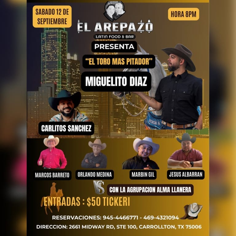 Event - NOCHE LLANERA - Carrollton, Texas - September 12, 2026 | concert tickets