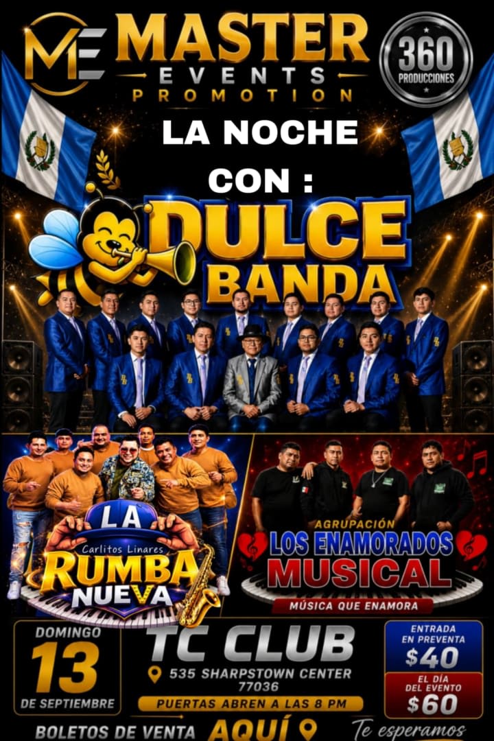Event - LA GRAN NOCHE CON DULCE BANDA 13 SEPTIEMBRE - Houston, Texas - September 13, 2026 | concert tickets