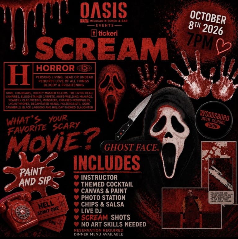 Event - SCREAM PAINT & SIP - Lockport, Illinois - October 8, 2026 | concert tickets
