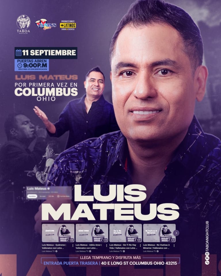 Event - Luis Mateus - Columbus, Ohio - September 11, 2026 | concert tickets
