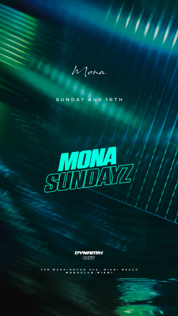 Event - Motion Picture Sundays At Mona Miami - Miami Beach, Florida - August 16, 2026 | concert tickets