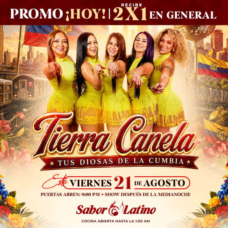 Event - TIERRA CANELA  | SABOR LATINO - Queens, NY - Fri, August 21, 2026} | concert tickets