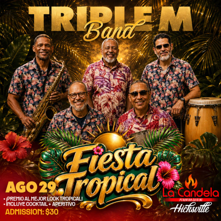 Event - FIESTA TROPICAL - DESPEDIDA DEL VERANO LA CANDELA - Hicksville, New York - August 29, 2026 | concert tickets