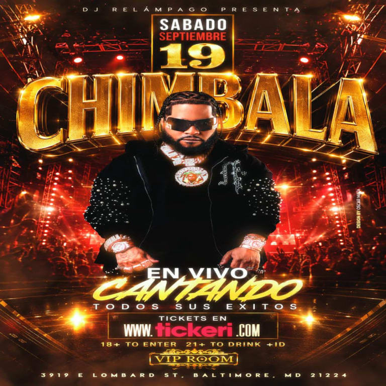 Event - CHIMBALA EN VIVO! - Baltimore, Maryland - September 19, 2026 | concert tickets