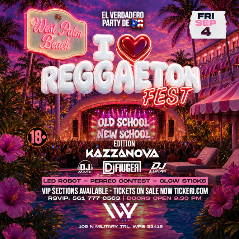 Event - ❤️ I LOVE REGGAETON FEST • WEST PALM BEACH - West Palm Beach, Florida - September 4, 2026 | concert tickets