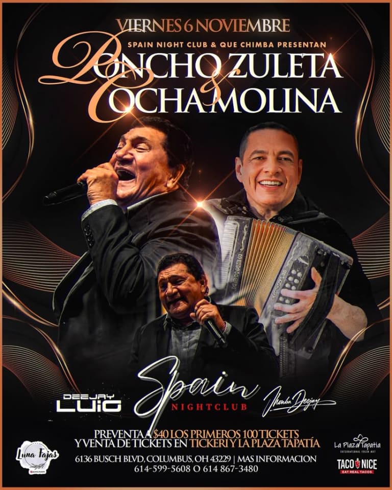 Event - Poncho Zuleta y Cocha Molina - Columbus, Ohio - November 6, 2026 | concert tickets