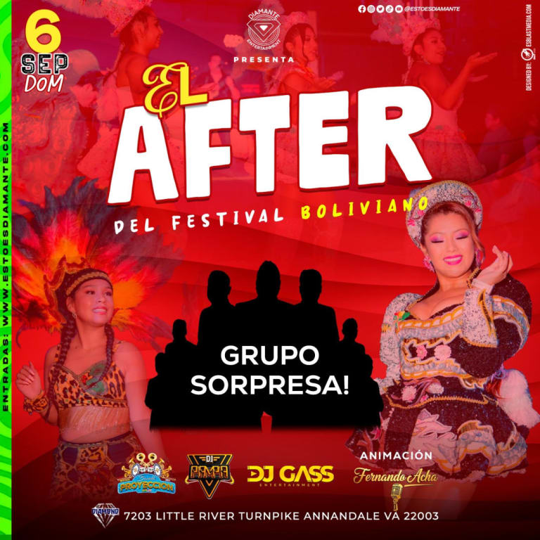 Event - EL AFTER DEL FESTIVAL BOLIVIANO  - Annandale, Virginia - September 6, 2026 | concert tickets
