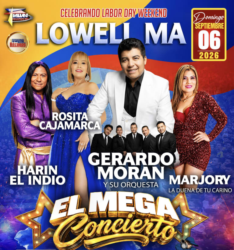 Event -     El Mega Concierto Ecuatoriano – Lowell, MA - Lowell, Massachusetts - September 6, 2026 | concert tickets