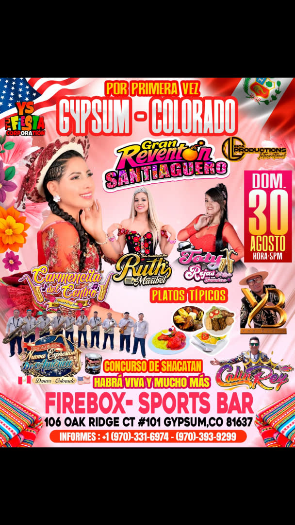 Event - Gran Reventón Santiaguero Gypsum Colorado - Gypsum, Colorado - August 30, 2026 | concert tickets