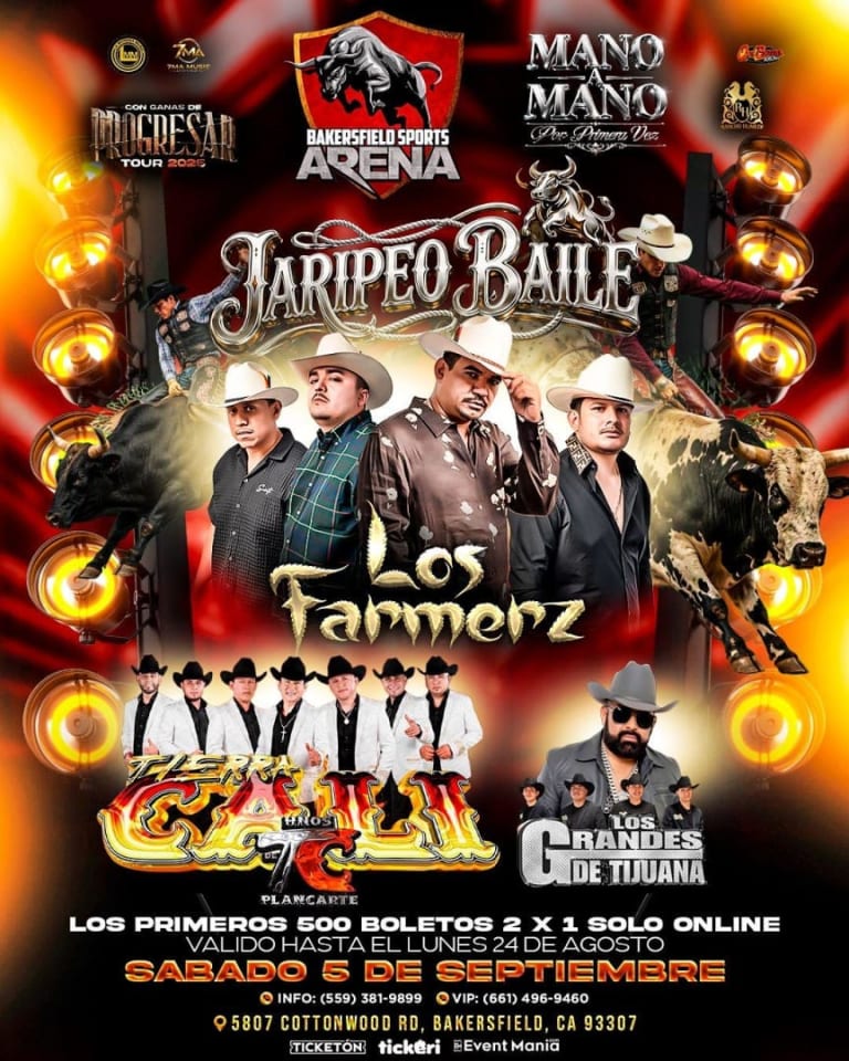 Event - Los Farmerz Tierra Cali y mas - Bakersfield, CA - Sat, September 5, 2026} | concert tickets