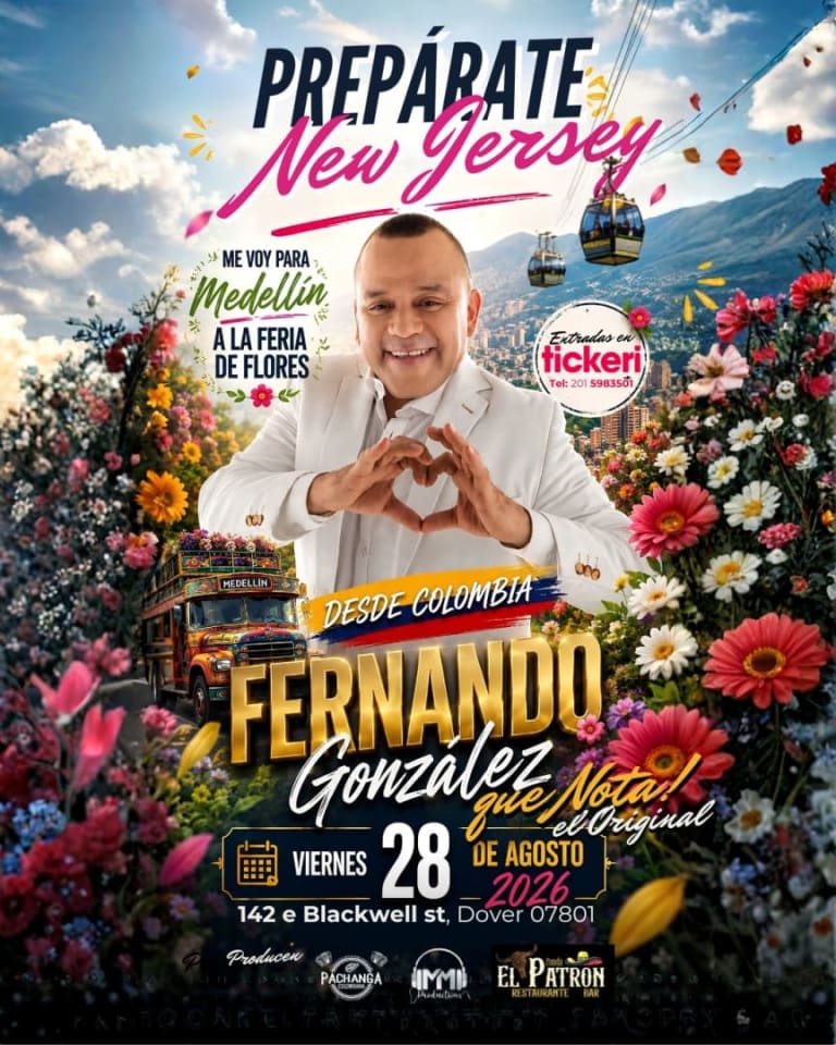 Event - FERNANDO GONZALEZ QUE NOTA - Dover, New Jersey - August 28, 2026 | concert tickets