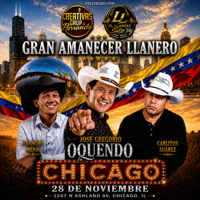 Event - GRAN AMANECER LLANERO CON OQUENDO  - Chicago, Illinois - November 28, 2026 | concert tickets