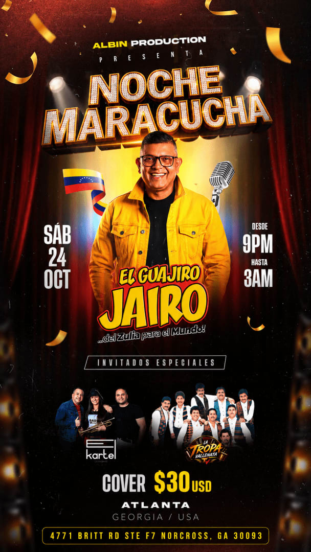 Event - EL GUAJIRO JAIRO EN ATLANTA  - Norcross, Georgia - October 24, 2026 | concert tickets