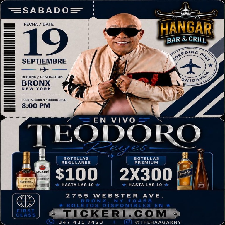 Event - Teodoro Reyes en vivo en New York - New York, NY - sáb, 19 de septiembre de 2026} | concert tickets