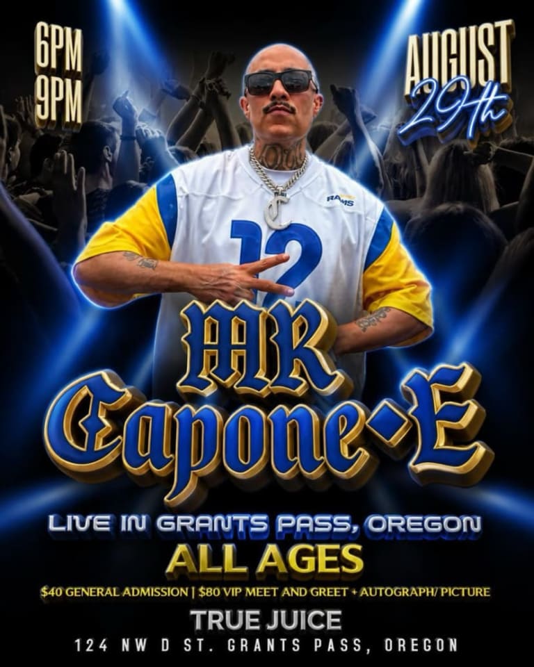 Event - MR CAPONE-E GRANTS PASS OREGON TRUE JUICE - Las Vegas, Nevada - August 29, 2026 | concert tickets