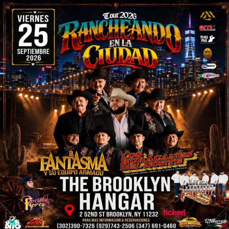 Event - ¡RANCHEANDO EN LA CIUDAD – TOUR 2026! - Brooklyn, New York - September 25, 2026 | concert tickets