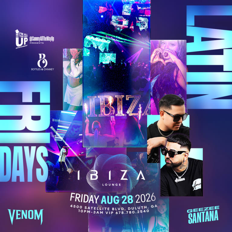 Event - Latin Fridays w/ DJ Venom & DJ Geezee Santana - Duluth, Georgia - August 28, 2026 | concert tickets