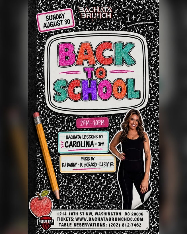 Event - Bachata Brunch DC presents " Back to School " School Supply Fundraiser  - Washington, District of Columbia - August 30, 2026 | concert tickets