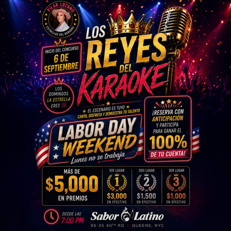 Event - “LOS REYES DEL KARAOKE” | Sabor Latino - Queens, New York - September 6, 2026 | concert tickets