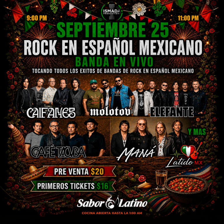 Event - ROCK EN ESPAÑOL MEXICANO  | SABOR LATINO - Queens, New York - September 25, 2026 | concert tickets