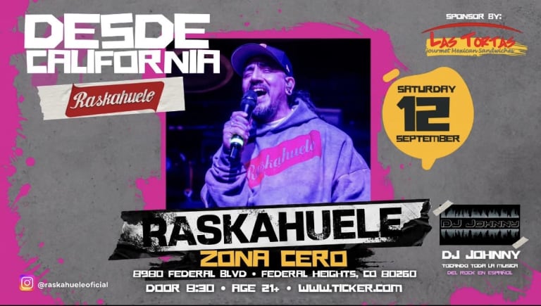 Event - RASKAHUELE EN DENVER - Denver, Colorado - September 12, 2026 | concert tickets