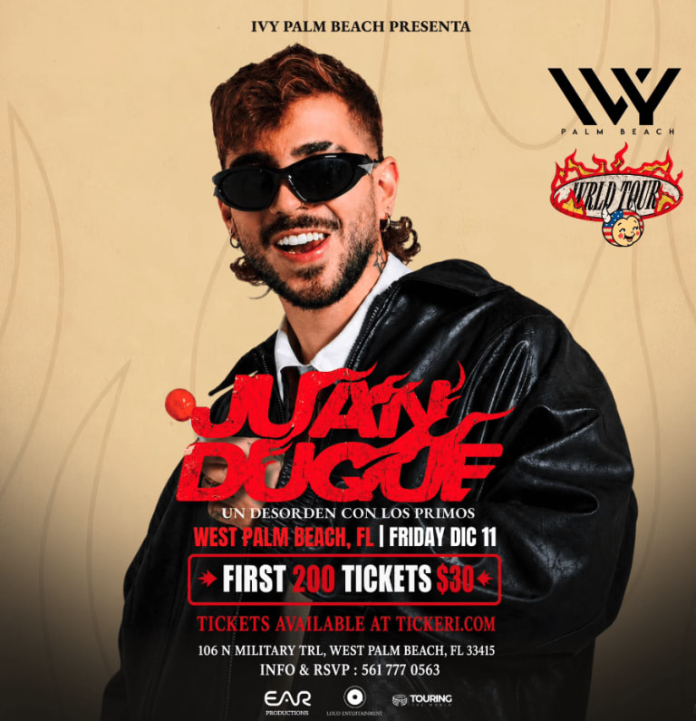 Event - Juan Duque en IVY PALM BEACH! - West Palm Beach, FL - Fri, December 11, 2026} | concert tickets
