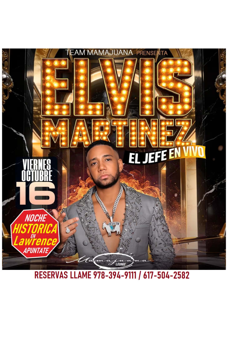 Event - ELVIS MARTINEZ en Lawrence, oCT 16 - Lawrence, Massachusetts - October 16, 2026 | concert tickets