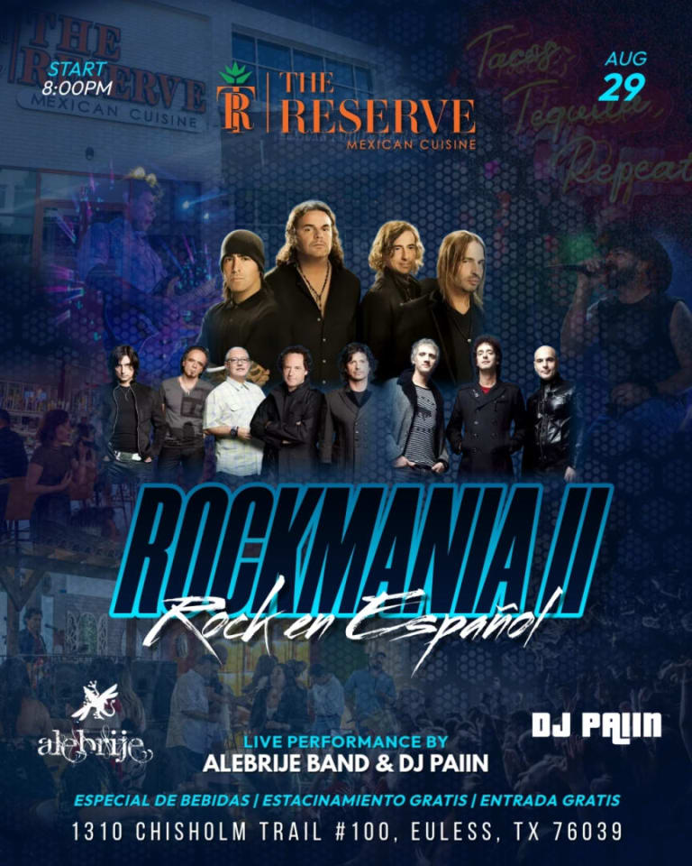 Event - 🎶🔥 LIVE BAND SATURDAYS AT THE RESERVE ALEBRIJEBAND AND DJ PAIIN! 🔥🎶 - Euless, Texas - August 29, 2026 | concert tickets