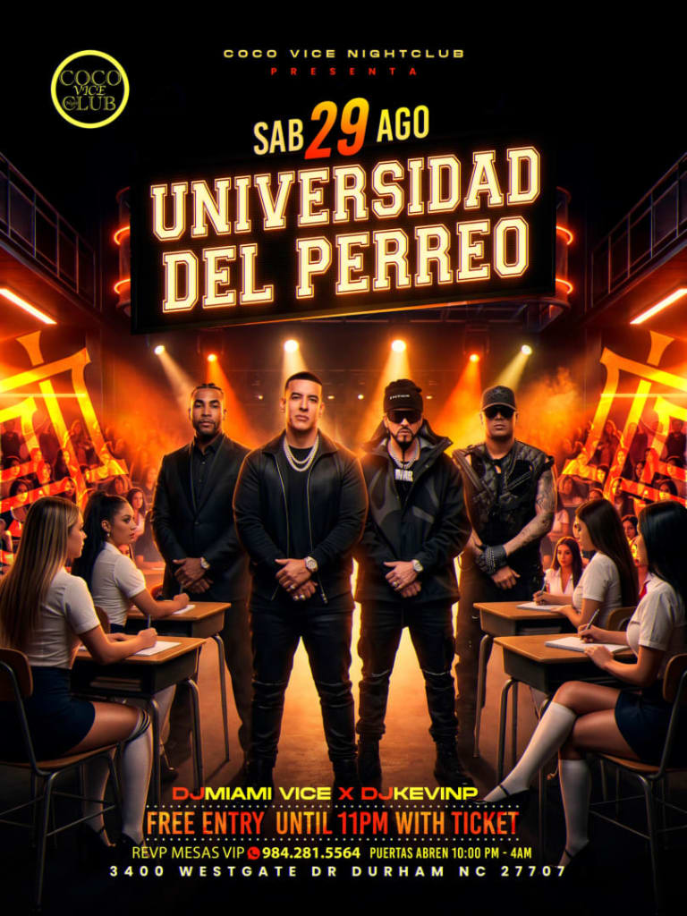 Event - LA UNIVERSIDAD DEL PERREO  - Durham, North Carolina - August 29, 2026 | concert tickets