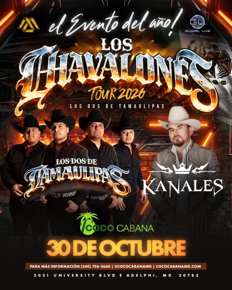 Event - Los Dos de Tamaulipas en MD - LOS CHAVALONES TOUR 2026  - Adelphi, Maryland - October 30, 2026 | concert tickets