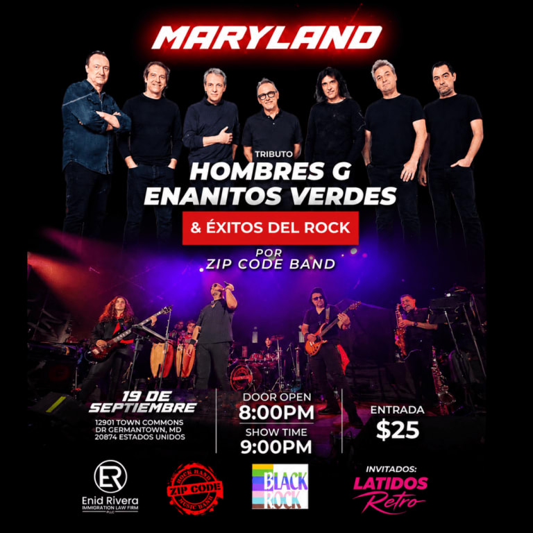 Event - Tributo Hombres G & Enanitos Verdes - Germantown, Maryland - September 19, 2026 | concert tickets