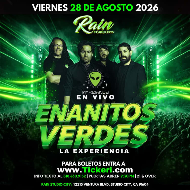 Event - La Experiencia ENANITOS VERDES con Marcianos! - Los Angeles, California - August 28, 2026 | concert tickets