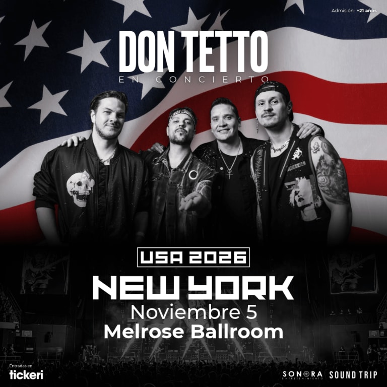 Event - DON TETTO EN NEW YORK - New York, NY - Thu, November 5, 2026} | concert tickets