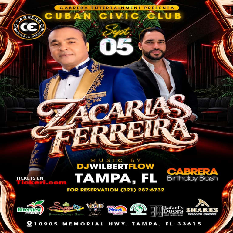 Event - Zacarías Ferreira en Concierto  - Tampa, FL - sáb, 5 de septiembre de 2026} | concert tickets